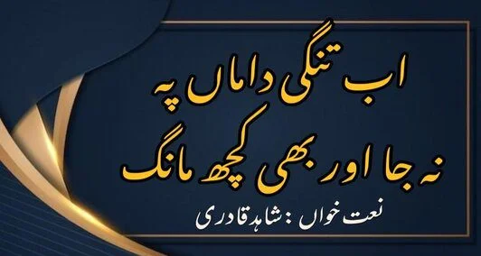 You are currently viewing اب تنگی دامن پہ نا جا اور بھی کچھ مانگ