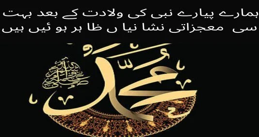 You are currently viewing ہمارے پیارے نبی کی ولادت کے بعد بہت  سی  معجزاتی نشا نیا ں ظا ہر ہو ئیں ہیں